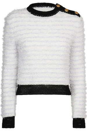 Balmain Suéter Corto De Tweed
