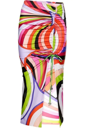 Puccini Falda Midi De Lycra Estampada
