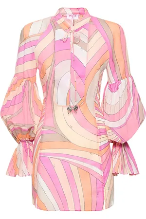 Puccini Vestido Corto De Muselina De Algodón