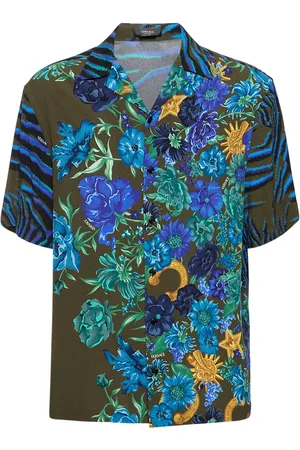 VERSACE Camisa De Viscosa Estampada