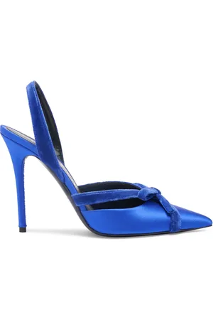 Tom Ford Zapatos Destalonados De Satén Y Terciopelo 105mm