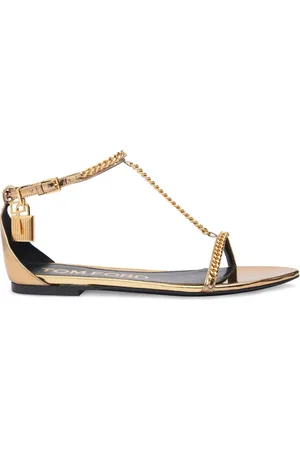 Tom Ford Sandalias De Piel Espejada 5mm