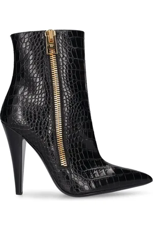 Tom Ford Botines De Piel Efecto Cocodrilo 105mm
