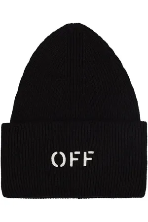 OFF-WHITE Gorro Beanie De Punto De Algodón