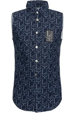 Ludovic De Saint Sernin Camisa Sin Mangas De Algodón Denim