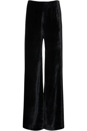 GALVAN Jeans Anchos De Terciopelo Con Cintura Alta