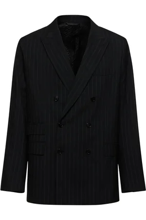 Acne Studios Blazer De Traje Con Raya Diplomática