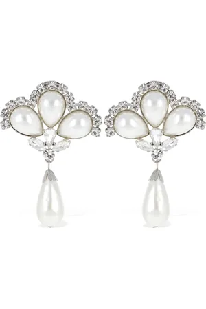 Alessandra Rich Pendientes De Perla