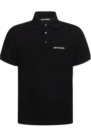 Palm Angels Polo De Algodón Bordado