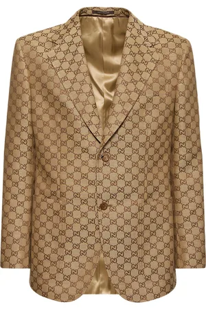 Gucci Blazer De Lino Gg Supreme