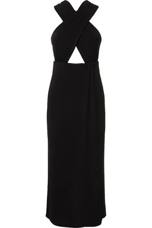 The Andamane Vestido Midi De Jersey Con Cuello Halter