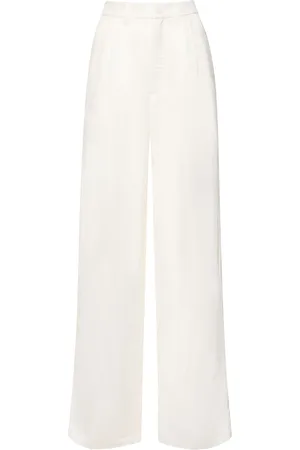 ANINE BING Pantalones Rectos Carrie De Mezcla De Lino