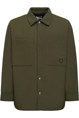 Maison Kitsuné Sobrecamisa De Nylon Con Logo