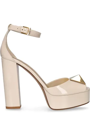 VALENTINO GARAVANI Zapatos De Tacón De Charol Con Tachuelas 120mm