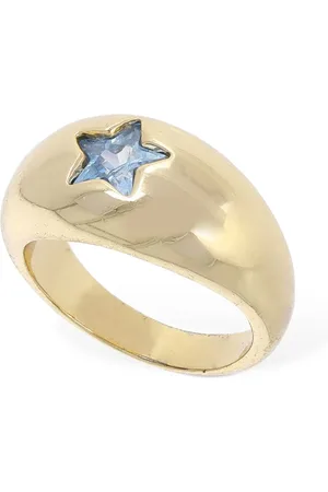 Timeless Pearly Anillo Grueso Con Cristales