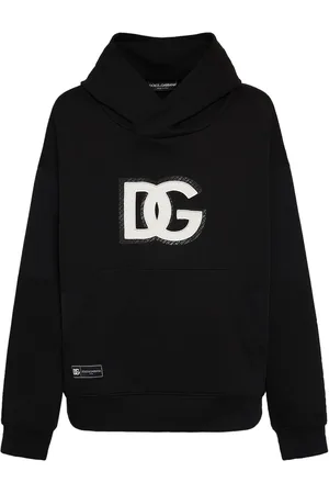 Dolce & Gabbana Sudadera De Jersey De Algodón Con Logo Y Capucha