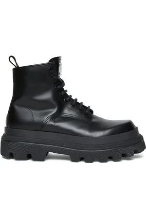 Dolce & Gabbana Botas Combat De Piel