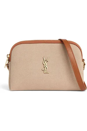 Saint Laurent Bolso Mini Gaby De Algodón Con Cremallera Y Cadena