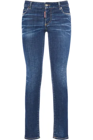 Dsquared2 Jeans Skinny De Denim Con Cintura Baja