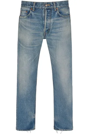 Saint Laurent Jeans De Denim De Algodón