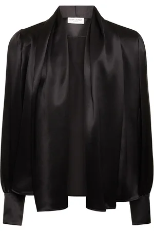 Saint Laurent Camisa Fluida De Seda
