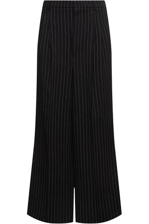 Ami Pantalones Anchos De Lana