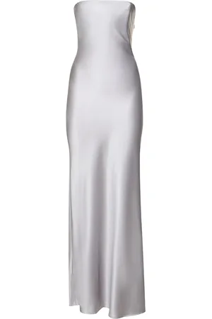 CHRISTOPHER ESBER Vestido Maxi De Viscosa Metalizada