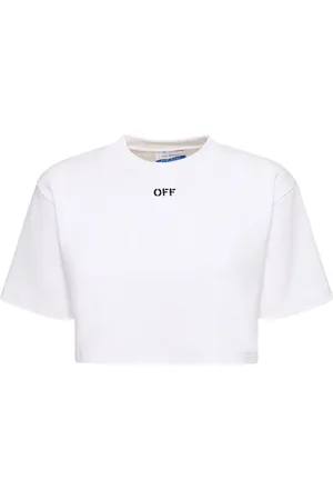 OFF-WHITE Camiseta Corta De Algodón