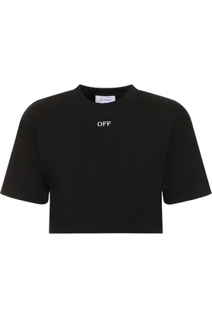 OFF-WHITE Camiseta Corta De Algodón