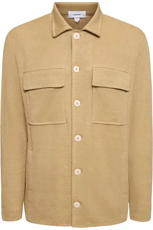 LARDINI Sobrecamisa De Punto De Algodón Y Lino