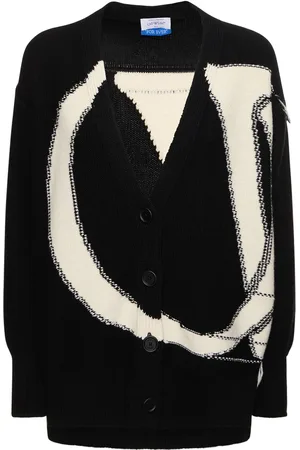 OFF-WHITE Cárdigan De Lana Con Logo