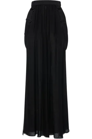 Max Mara Falda De Chifón De Seda Con Tirantes