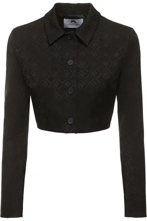Marine Serre Chaqueta Corta De Jacquard