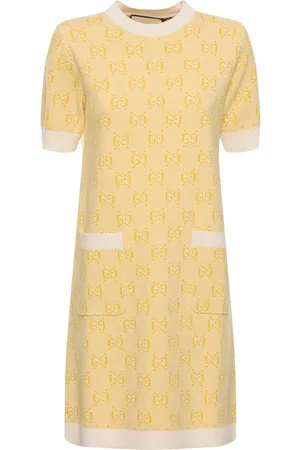 Gucci Vestido De Lana Con Jacquard