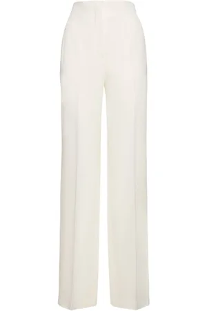 Alberta Ferretti Pantalones Anchos De Satén