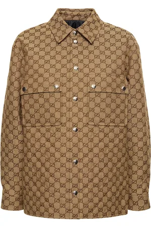 Gucci Camisa De Lona De Algodón