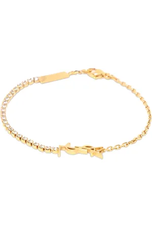 Saint Laurent Brazalete De Cadena De Latón