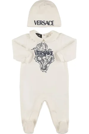 VERSACE Pelele Y Gorro De Algodón Jersey