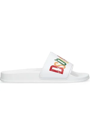 Dsquared2 Sandalias Planas De Goma Con Logo
