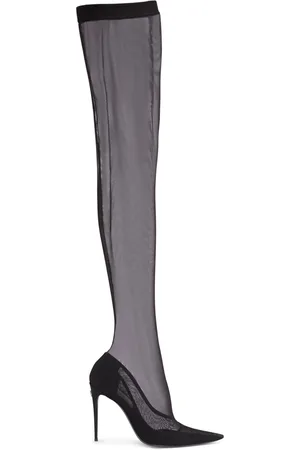 Dolce & Gabbana Botas Mosqueteras De Tul 105mm