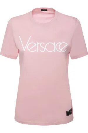 VERSACE Camiseta De Jersey Con Logo Bordado