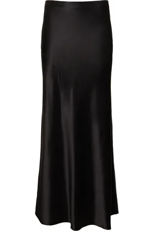 Saint Laurent Falda Larga Crepé Satén