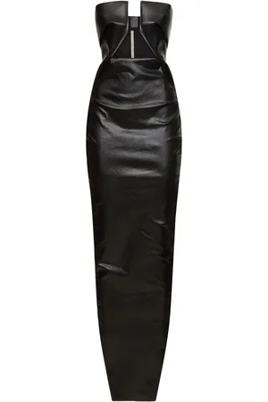 Rick Owens Vestido De Denim Con Aberturas