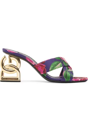 Dolce & Gabbana Sandalias Mules De Satén 75mm