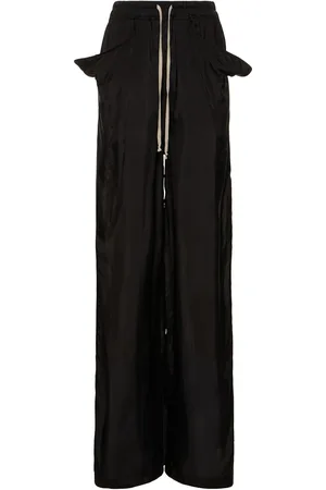 Rick Owens Pantalones Anchos De Cupro