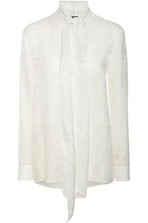 VERSACE Camisa De Jacquard Y Seda