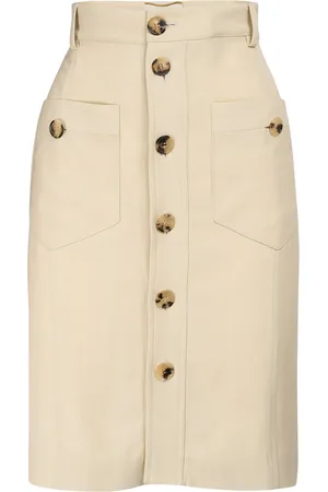 Saint Laurent Falda De Viscosa
