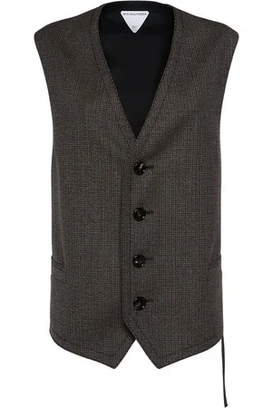 Bottega Veneta Chaleco De Lana Houndstooth