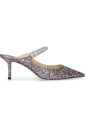 Jimmy Choo Mules Bing Con Glitter 65mm