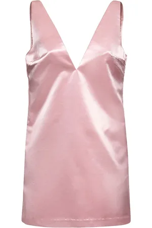 Staud Vestido Corto De Satén